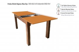 Ortadan Kitabeli Bağımsız Masa Rayı